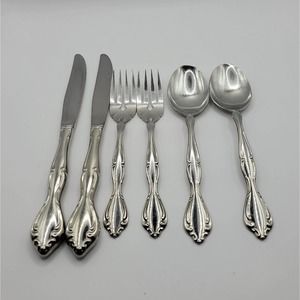 Oneida Community Cantata Stainless Flatware 2 Each Dinner Knife Salad Fork Spoon